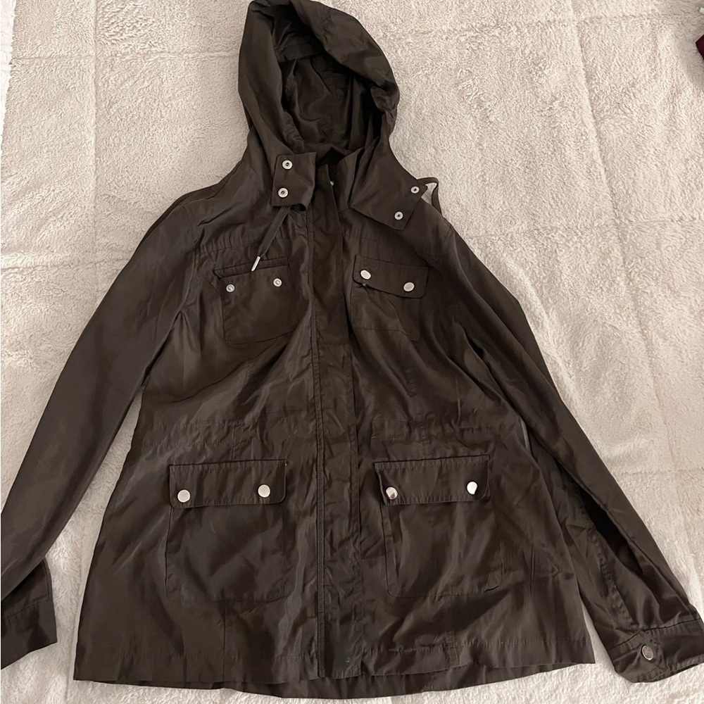 Dark Green Rain Jacket